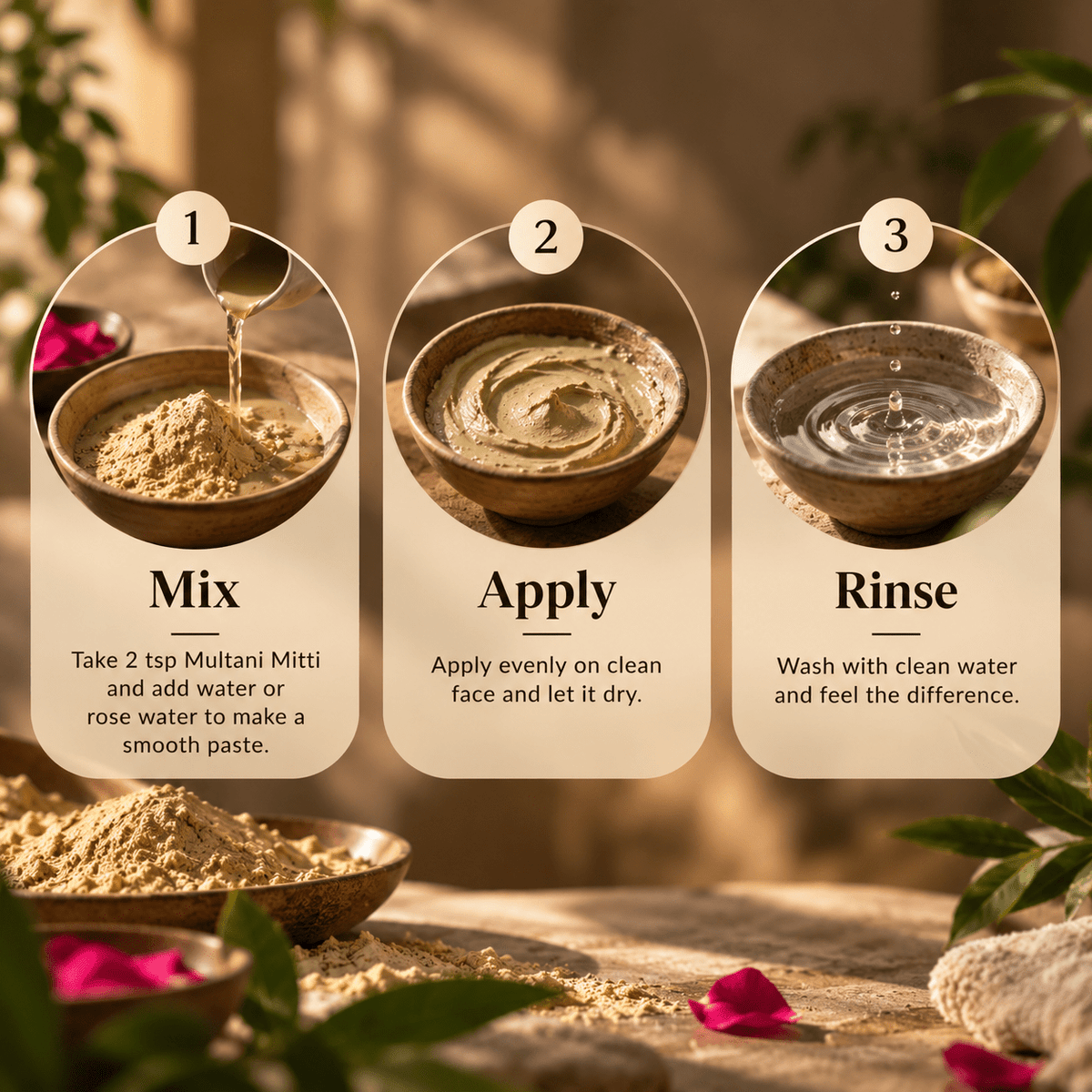 MUDIVA 100% Pure Multani Mitti – 150g - | MUDIVA